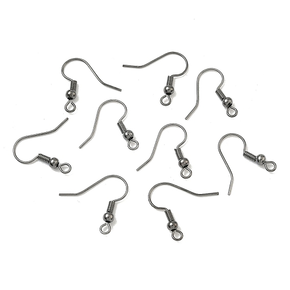 Латунные крючки для сережек, провод уха, с горизонтальной петлей