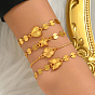 Brass Link Bracelets, Chain Bracelets for Women