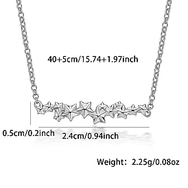 S925 Sterling Silver Star Link Bracelets & Necklaces Sets for Women