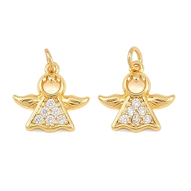 Латунные микро проложить кубического циркония прелести, ангельские прелести, без свинца и без кадмия, стойки покрытие, долговечный