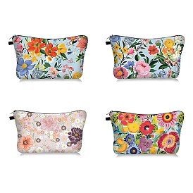 Polyester Cosmetic Pouches, Waterproof Clutch Bag, Toilet Bag for Women