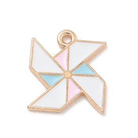 Подвески из эмали и сплава, золотой свет, без кадмия и без свинца, очарование ветряной мельницы