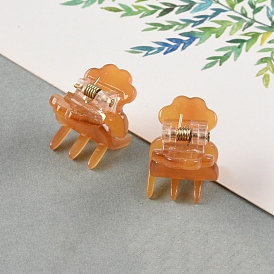 Cellulose Acetate Claw Hair Clips, Flower