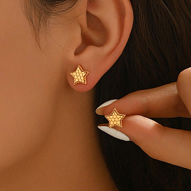 Латунь серьги, реальный 18 k позолоченный