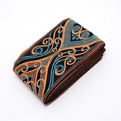 Embroidery Polyester Ribbons, Jacquard Ribbon, Garment Accessories, Floral Pattern