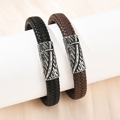 Браслеты из микрофибры для мужчин и женщин, с 304 из нержавеющей стали магнитные застежки