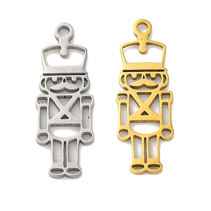 201 подвески из нержавеющей стали, лазерная резка, Щелкунчик солдатский амулет