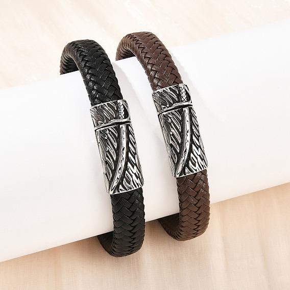 Браслеты из микрофибры для мужчин и женщин, с 304 из нержавеющей стали магнитные застежки