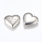 304 подвески из нержавеющей стали Locket, фото прелести рамка для ожерелья, сердце с фразой я тебя люблю, на день Святого Валентина