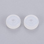 Silicone Ear Nuts, Earring Backs, Half Drilled