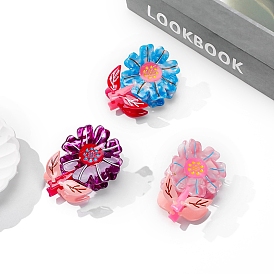 Cellulose Acetate Claw Hair Clips, Hair Accessories for Women & Girls, Flower