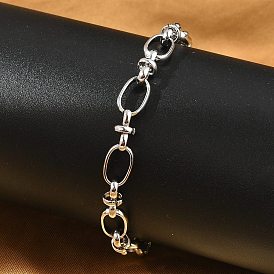 304 браслеты-цепочки с овальными звеньями из нержавеющей стали для мужчин и женщин