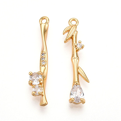 Латунные микро проложить кубического циркония подвески, реальный 18 k позолоченный, долговечный, без никеля 