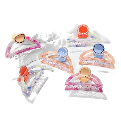 Заколки для волос в форме когтей из ацетата целлюлозы, аксессуары для волос для женщин и девочек