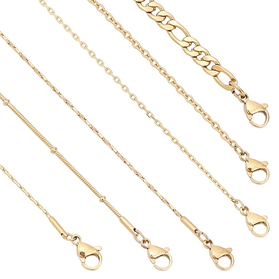 304 Stainless Steel Chain Necklace, with Lobster Claw Clasp