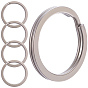 5Pcs Titanium Alloy Split Key Rings, Keychain Clasps