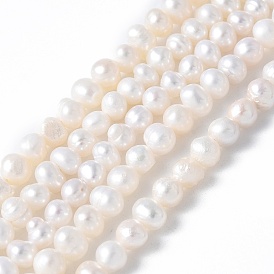 Нити из натурального культивированного пресноводного жемчуга, картофель