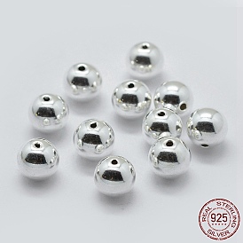 925 стерлингов серебряные шарики Spacer, круглые