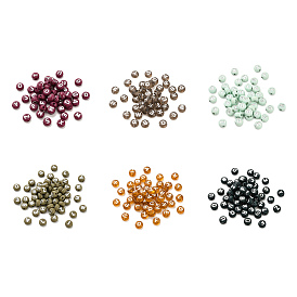 Непрозрачные акриловые бусины, плоские круглые с буквы