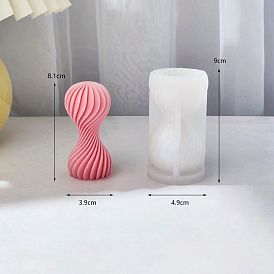 DIY Silicone Candle Molds, Resin Casting Molds, For UV Resin, Epoxy Resin Jewelry Making, Spiral Column