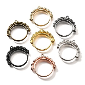 Подвесные подвески из сплава, для diy уф смолы, эпоксидная смола, без кадмия, без никеля и без свинца, плоские круглые с листа