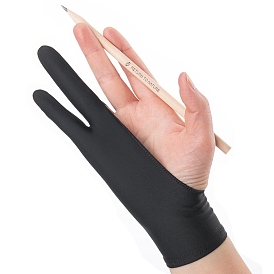 Gant d'artiste en nylon pour tablettes à dessin, gants taille libre pour tablette graphique