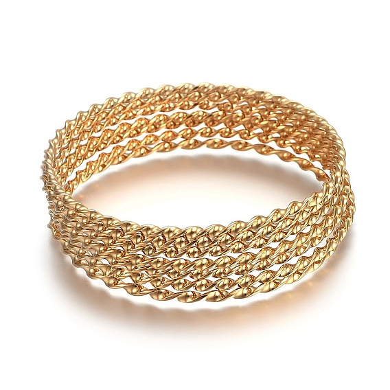 304 наборы буддийских браслетов из нержавеющей стали, скрученный