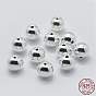 925 Sterling Silver Spacer Beads, Round