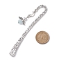 Angel Star Alloy Hook Bookmarks, with ABS Plastic Imitation Pearl Beads