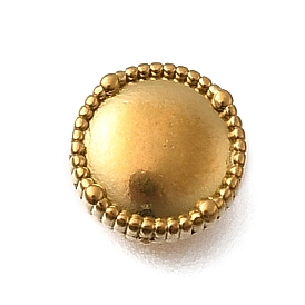 304 из нержавеющей стали бусы, ионное покрытие (ip), плоско-круглые