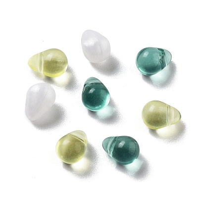 Прозрачные и непрозрачные акриловые подвески, граненые, слезинки