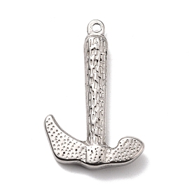 304 Stainless Steel Pendants, Textured, Hammer