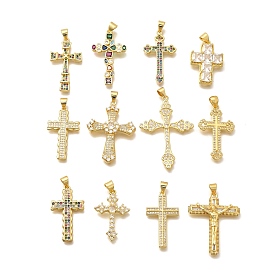 Стойка металлическая латунная микропрофилированная кубическая циркония подвески, долговечный, без свинца и без кадмия, крест прелести