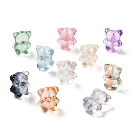 Transparent Glass Beads, Bear