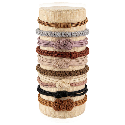 Organisateur porte-bandeau en bois recouvert de lin pour filles et femmes, Étagère de rangement pour accessoires de coiffure