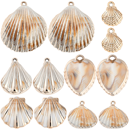 36шт 6 стили акриловые имитация ракушек подвески, подвески в форме ракушки