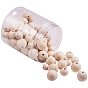 Round Unfinished Wood Beads