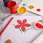 2 Sets 2 Styles Plastic Drawing Stencil, Drawing Scale Template, For DIY Scrapbooking, Flower and Leaf
