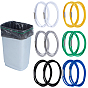 12шт. 6 цвета эластичные резинки для мусорных мешков для мусорных баков