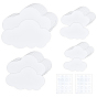 50 шт. 4 стили бумажные открытки в форме облаков, с 2 листами резиновая наклейка