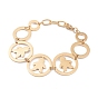 304 Stainless Steel Link Chain Bracelets, with Lobster Claw Clasps, Ring with Boy