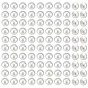 100pcs 925 perles en argent sterling, ronde