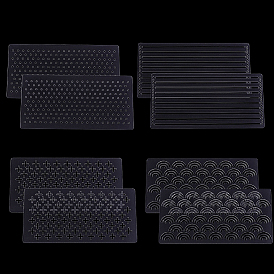 8 шт. прозрачных акриловых шаблонов, прямоугольные