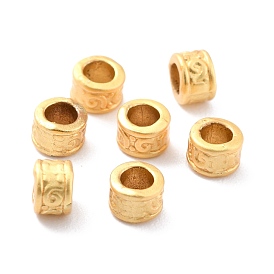 Rack Plating Alloy Beads, Cadmium Free & Lead Free, Long-Lasting Plated, Column