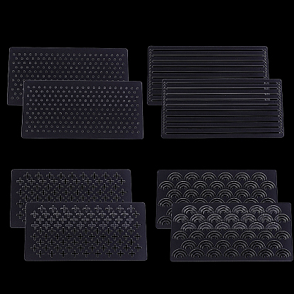 8 шт. прозрачных акриловых шаблонов, прямоугольные