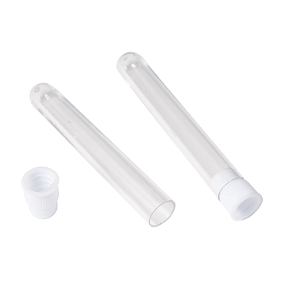 Clear Tube Plastic Bead Containers with Lid