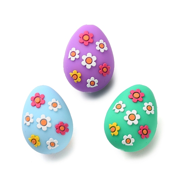 Пасхальные силиконовые бусины, пасхальное яйцо, фокусные бусы