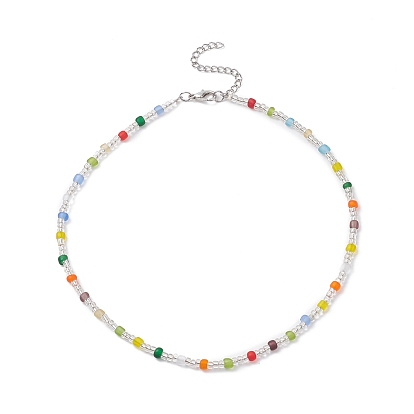 Ожерелье из бисера из стеклянных семян для женщин