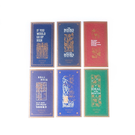 PET Bookmarks, Vintage Arrow Shape Bookmarks, Flower/Grape/Leaf Pattern