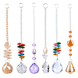 Crystal lighting ball octagonal ball pendant colorful bead pendant DIY crystal jewelry pendant pendant bead curtain